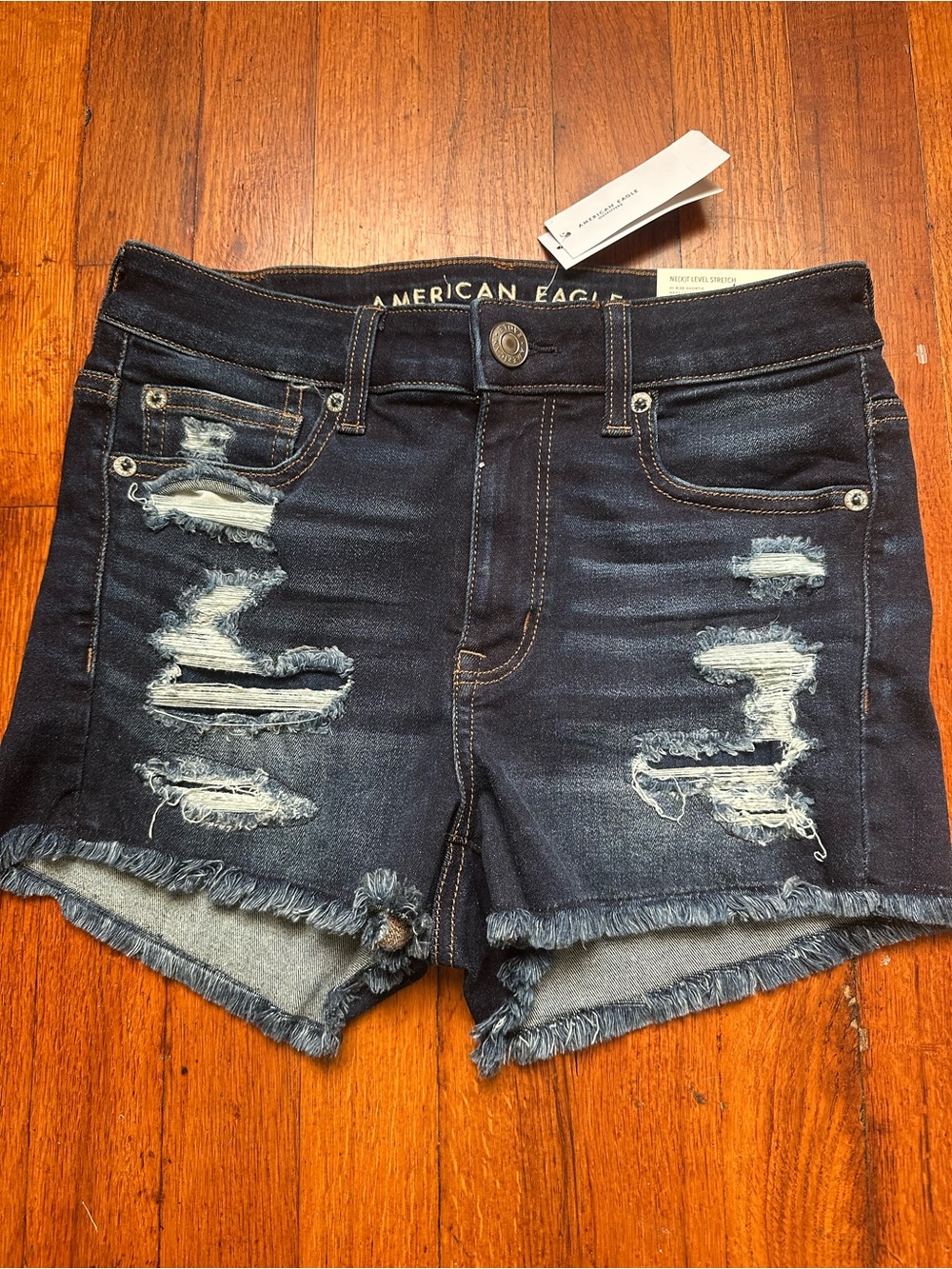 American eagle next level stretch curvy hi-rise shortie size 2 New